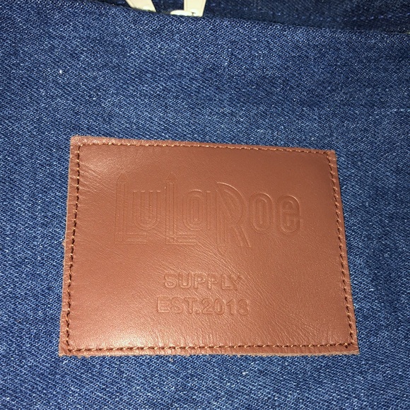 NWT- LuLaRoe Indigo denim large duffel bag - Picture 4 of 7